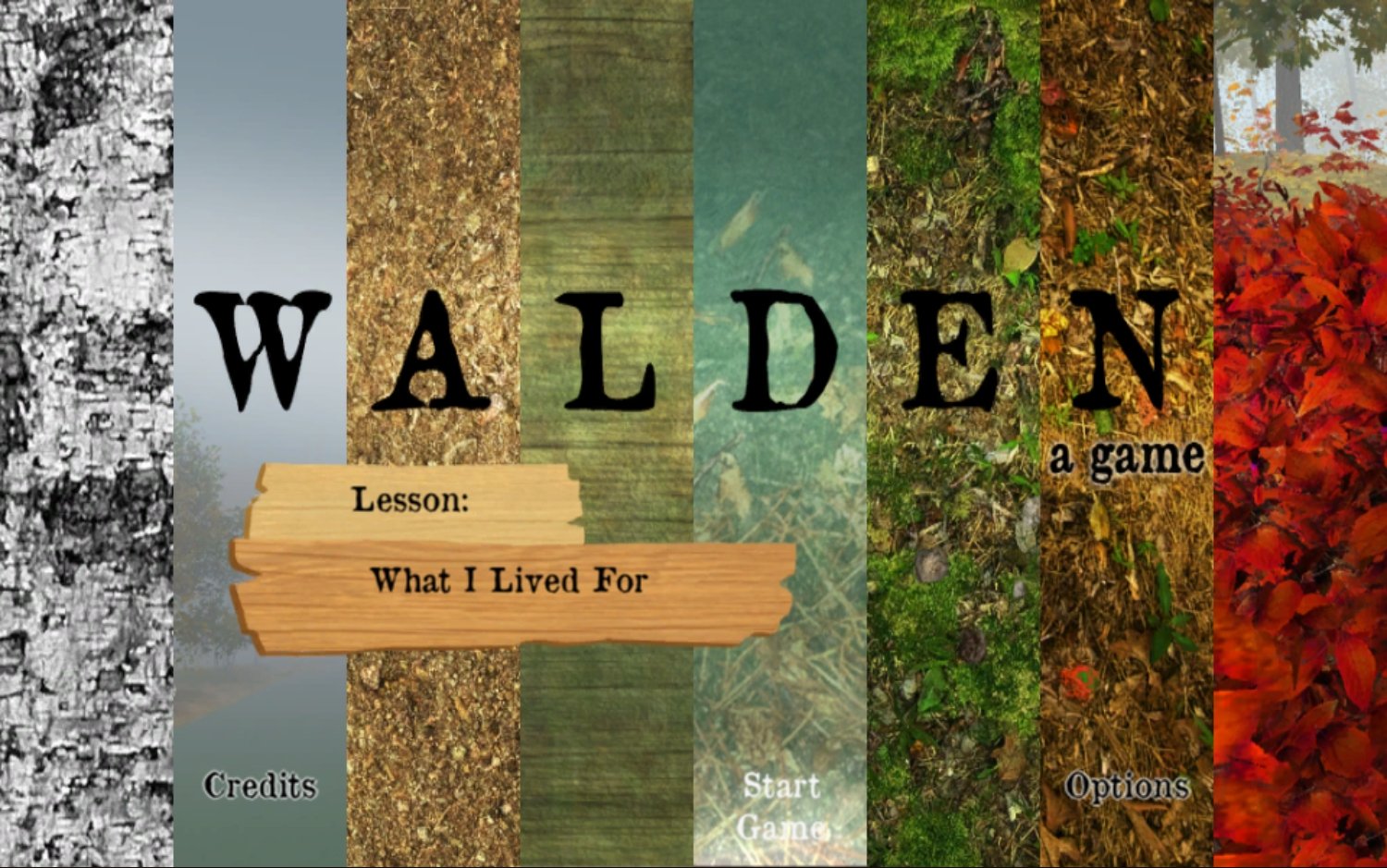 Walden, A Game: What I Lived For